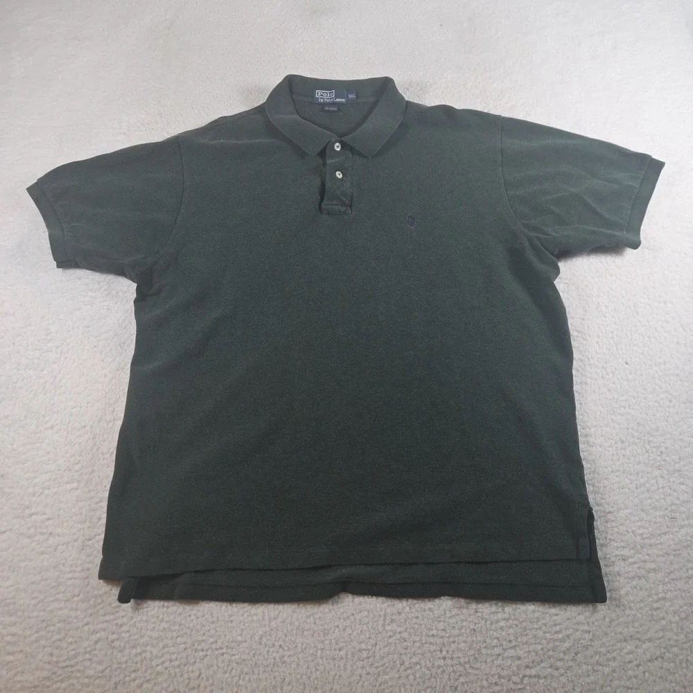 Vintage Polo Ralph Lauren Dark Green Polo Shirt Size XXL Preppy Casual 90's‎
